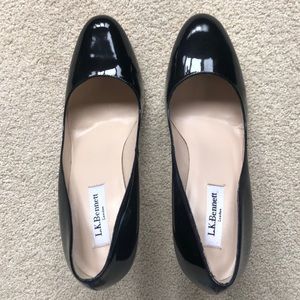 New! L.K. Bennett Shilo Patent Leather Pumps